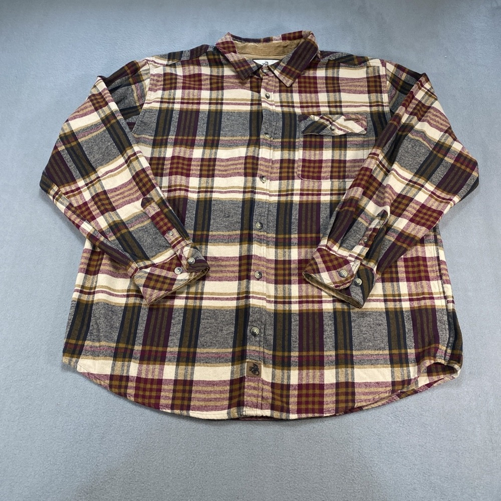 Legendary Whitetails Men's XL The Original Buck Camp Flannel Cotton Shirt Button